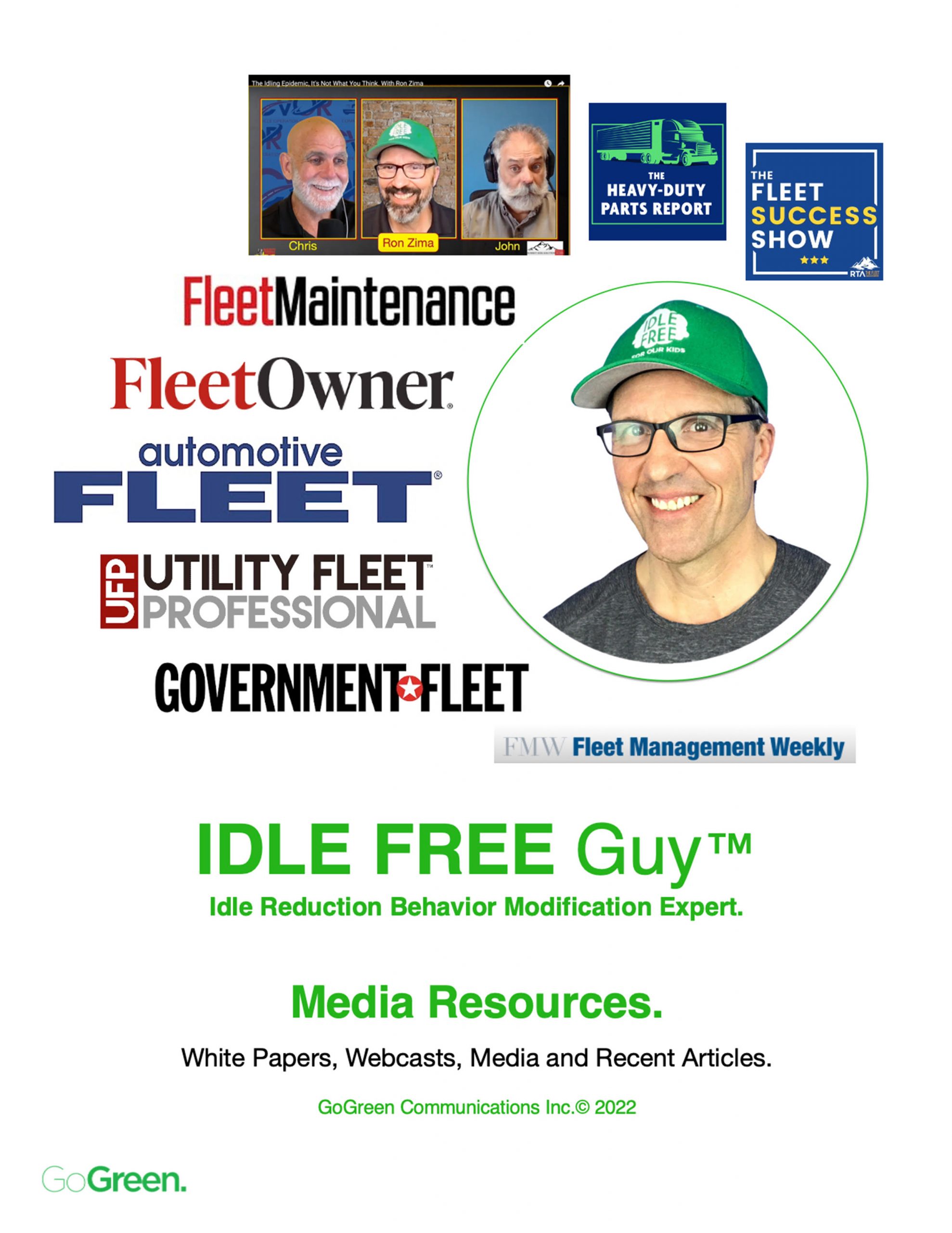 Go Idle Free guy, idle reduction, idle free training, vehicle exhaust, emissions, tailpipe, carbon, climate change, climate, gogreen, fleet, fleets, fuel, ELD, elearning, fuel, fuel savings, bus, analytics, transportation, cost reduction,